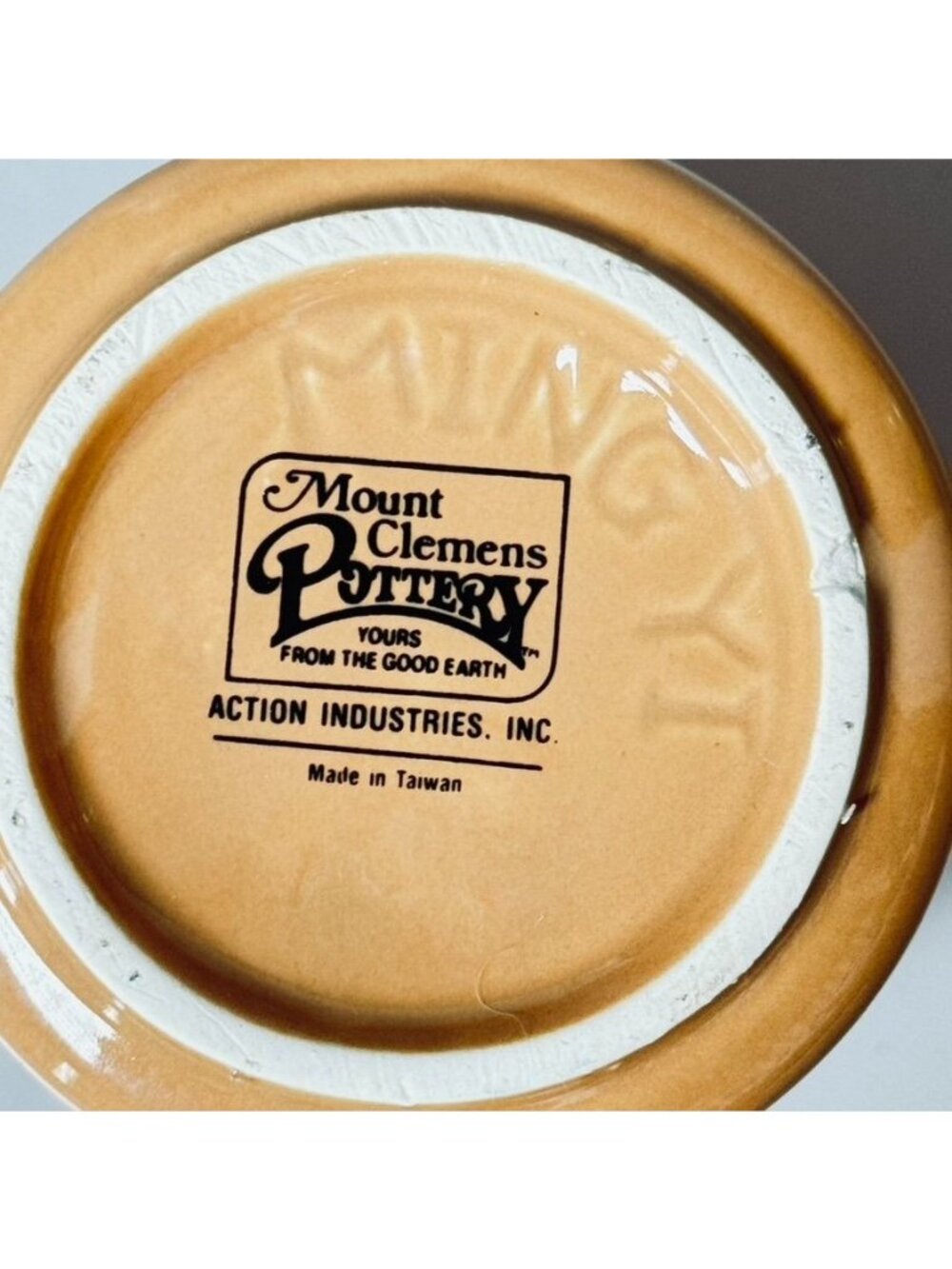 Mount Clemens Pottery Dog Ceramic Mug Action Industries Vintage Coffee Cup - Picture 5 of 6